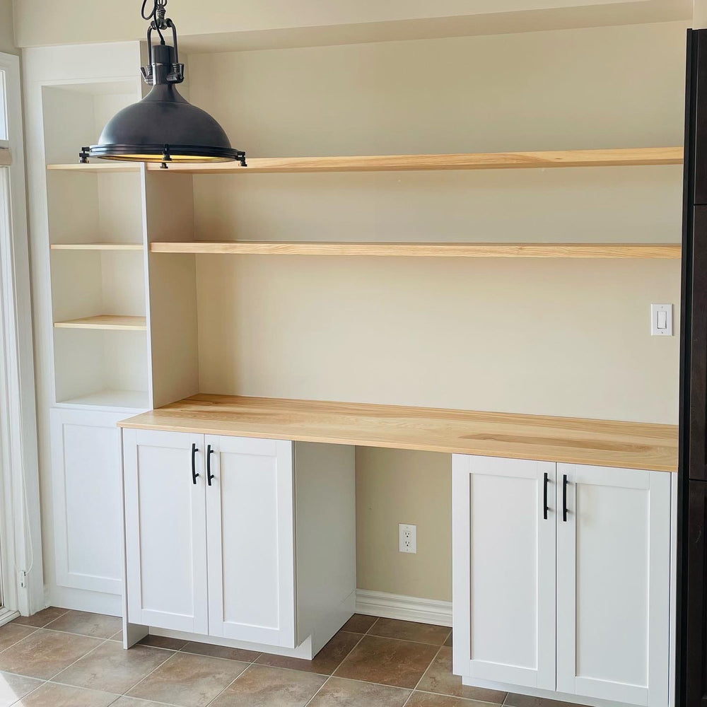 custom cabinetry built-in with solid ash