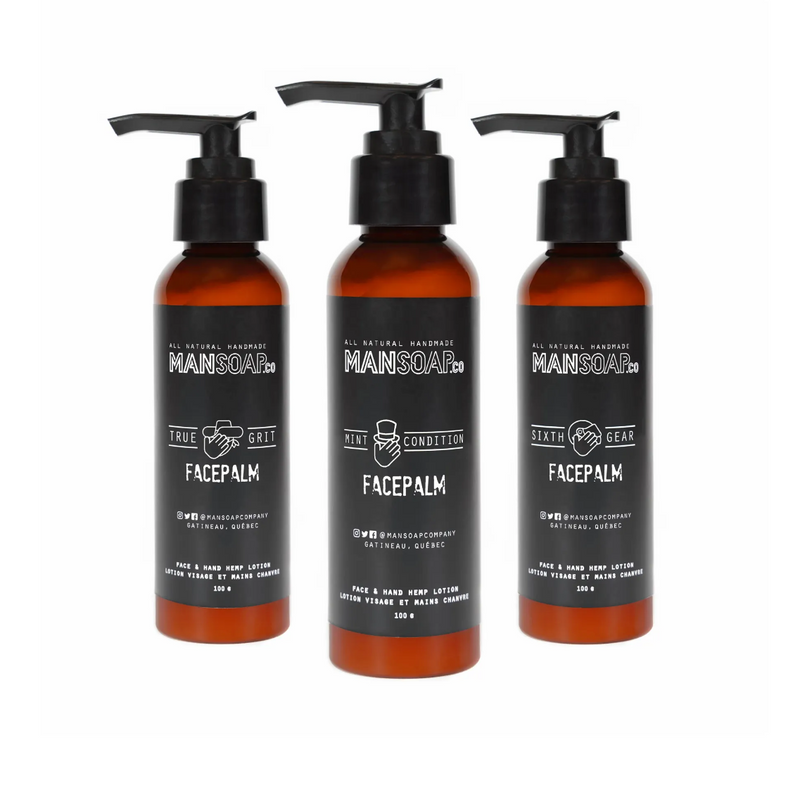 ManSoap all natural handmade Facepalm - face and hand moisturizer