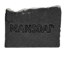 ManSoap natural charcoal soap