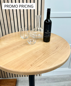solid maple bistro table/bar table with pedestal base