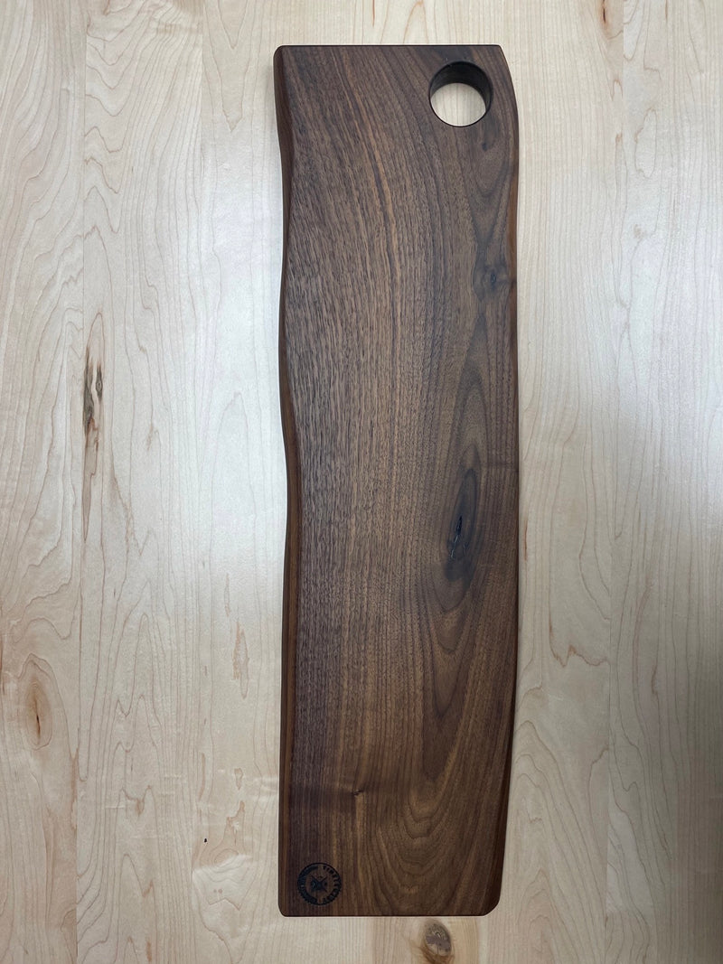 Charcuterie walnut serving board.